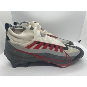 Nike Vapor Edge Pro 360 Football Cleats DQ3670 061 Mens Size 8 Grey Red